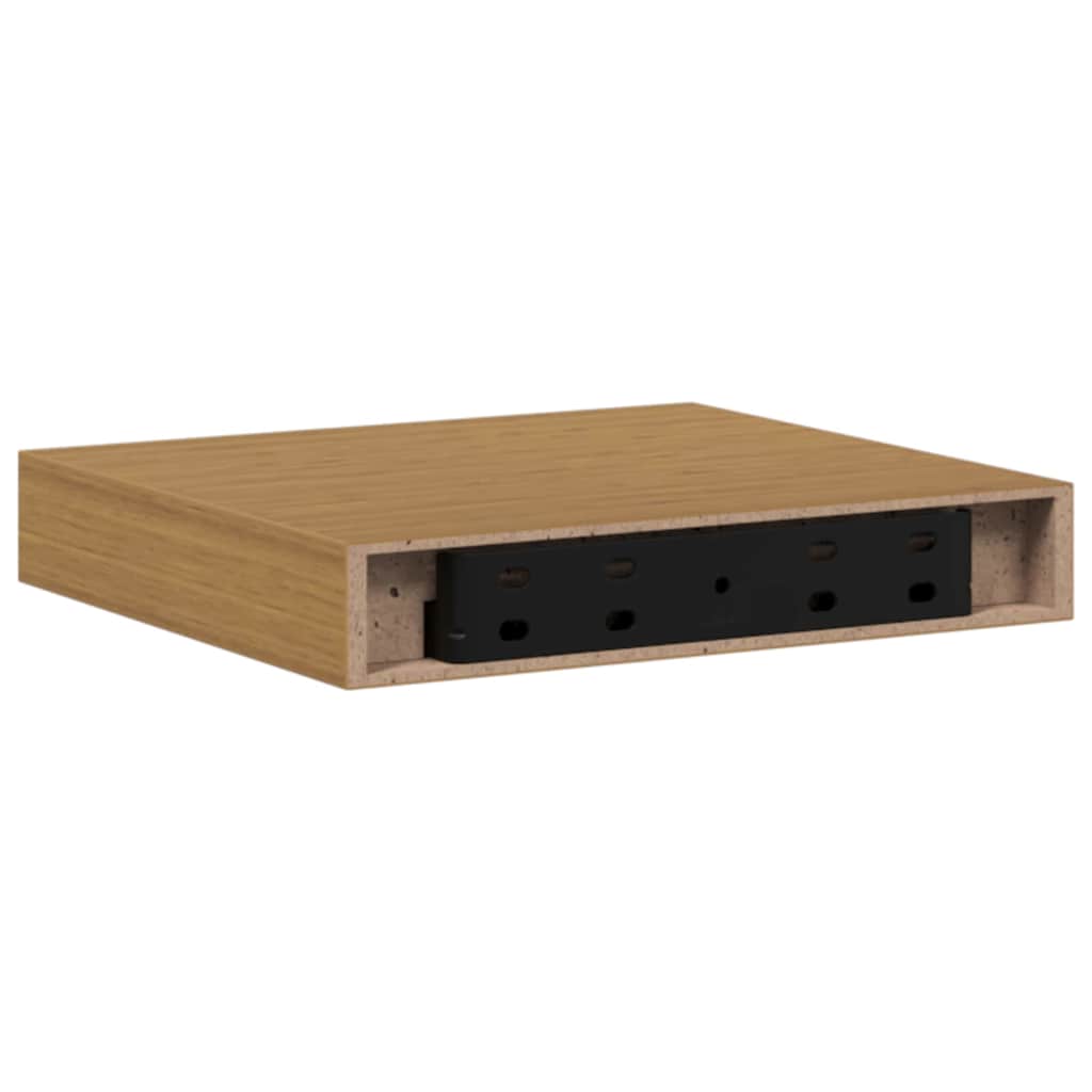 Wall Shelf Wall-mounted Beige 23 x 23.5 x 4 cm Engineered Wood