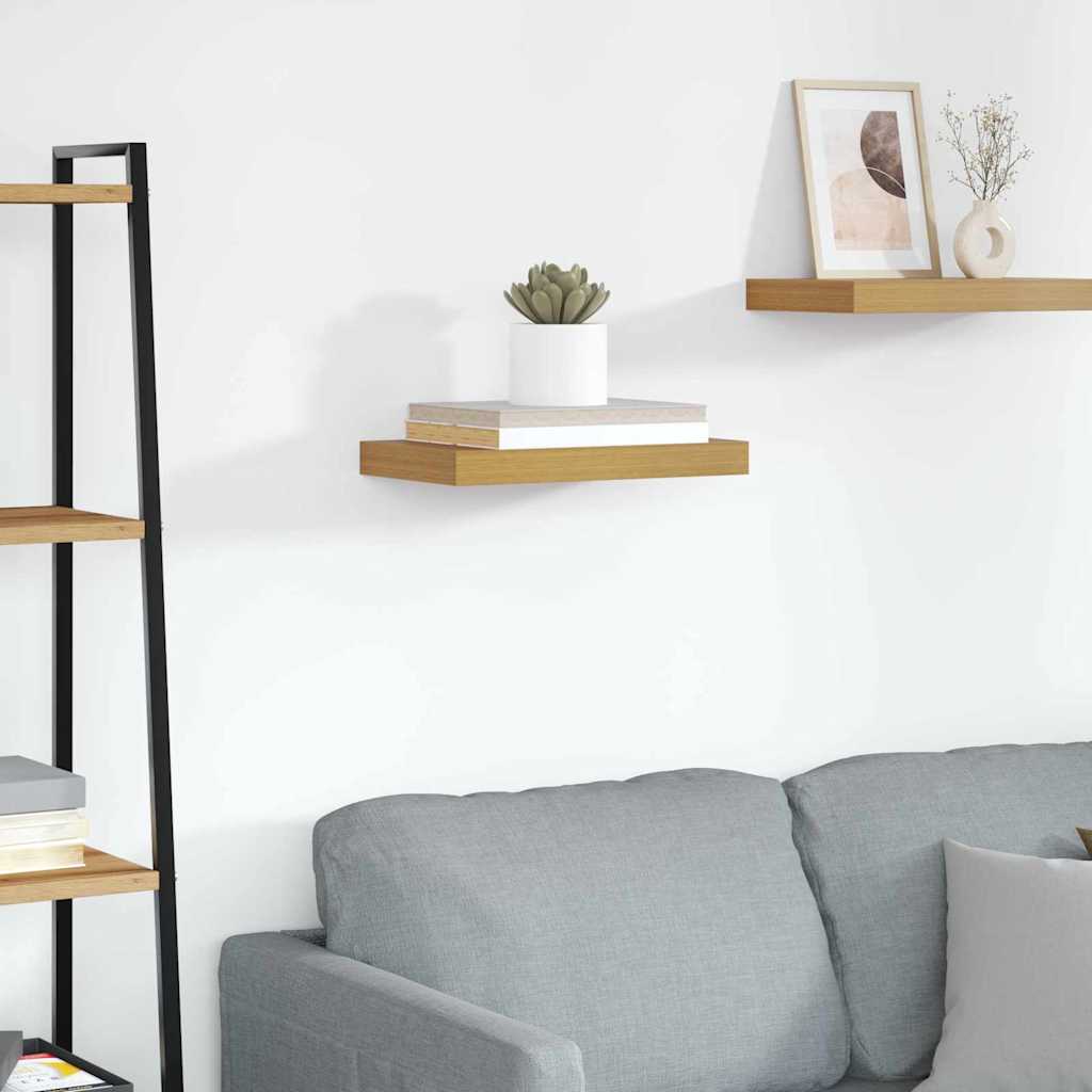 Wall Shelf Wall-mounted Beige 40 x 23.5 x 4 cm Engineered Wood