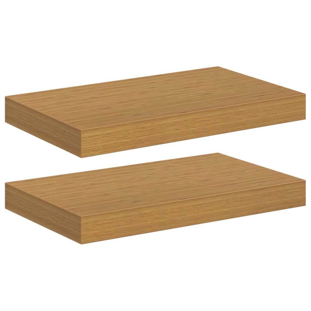 Wall Shelf 2 pcs Beige 40 x 23.5 x 4 cm Engineered Wood