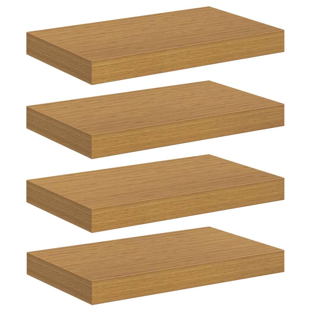 Wall Shelf 4 pcs Beige 40 x 23.5 x 4 cm Engineered Wood