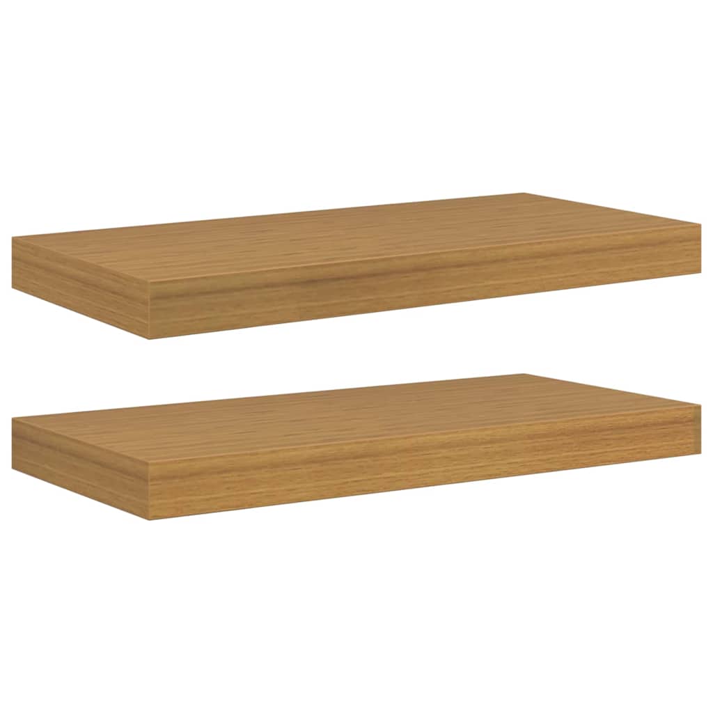 Wall Shelf 2 pcs Beige 50 x 23 x 4 cm Engineered Wood
