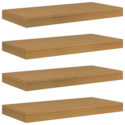 Wall Shelf Wall-Mounted 4 pcs Beige 50 x 23.5 x 4 cm