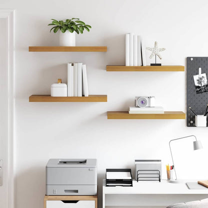 Wall Shelf 4 pcs Beige 60 x 23 x 4 cm Engineered Wood