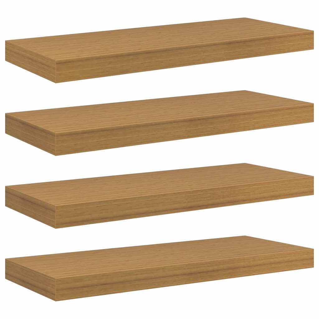 Wall Shelf 4 pcs Beige 60 x 23 x 4 cm Engineered Wood