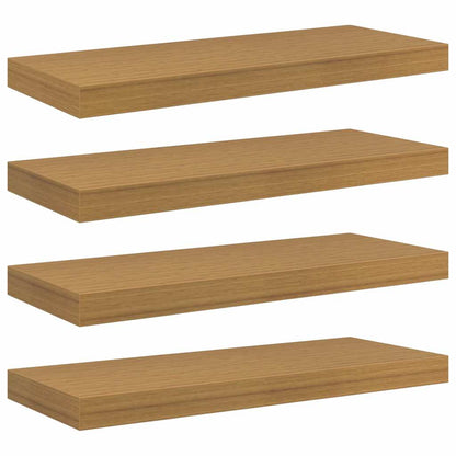 Wall Shelf 4 pcs Beige 60 x 23 x 4 cm Engineered Wood