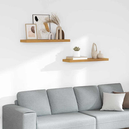 Wall Shelf 2 pcs Beige 80 x 23.5 x 4 cm Engineered Wood