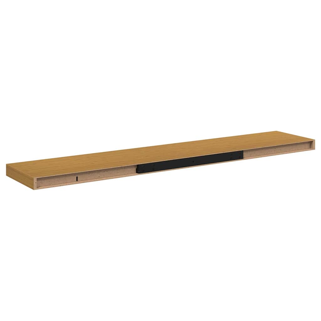Wall Shelf 2 pcs Beige 120 x 23.5 x 4 cm Engineered Wood