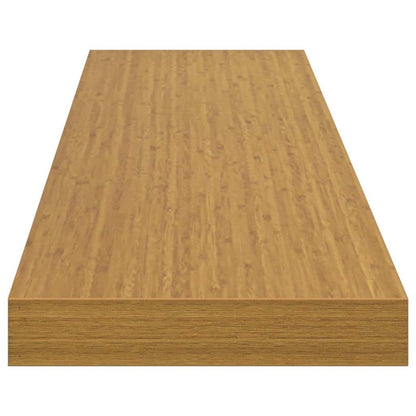 Wall Shelf 2 pcs Beige 120 x 23.5 x 4 cm Engineered Wood