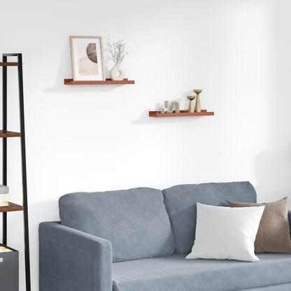Wall Shelf with Shelf 2 pcs Red 40 x 9 x 3 cm Engineered Wood