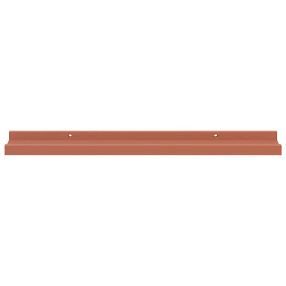 Wall Shelf with Shelf 2 pcs Red 60 x 9 x 3 cm Engineered Wood