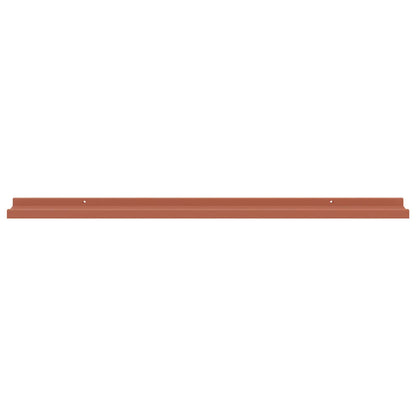 Wall Shelf with Shelf 2 pcs Red 100 x 9 x 3 cm Engineered Wood