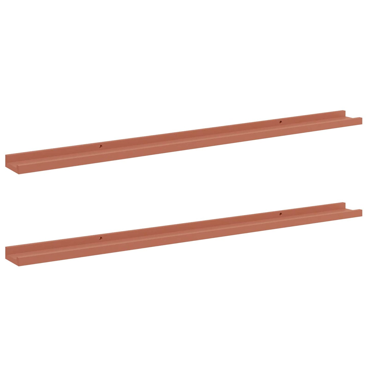 Wall Shelf with Shelf 2 pcs Red 115 x 9 x 3 cm Engineered Wood