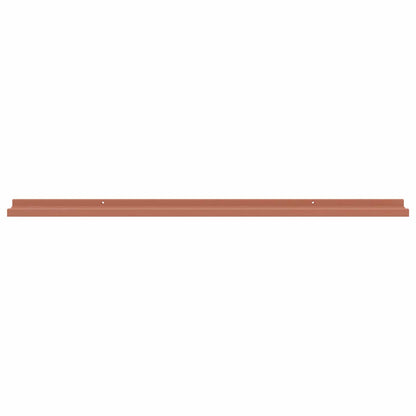Wall Shelf with Shelf 2 pcs Red 115 x 9 x 3 cm Engineered Wood