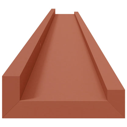 Wall Shelf with Shelf 2 pcs Red 115 x 9 x 3 cm Engineered Wood