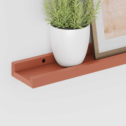 Wall Shelf with Shelf 4 pcs Red 40 x 9 x 3 cm Engineered Wood