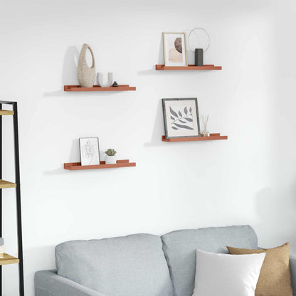 Wall Shelf with Shelf 4 pcs Red 40 x 9 x 3 cm Engineered Wood