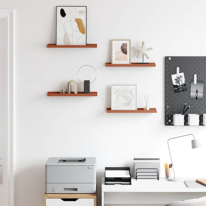 Wall Shelf with Shelf 4 pcs Red 40 x 9 x 3 cm Engineered Wood