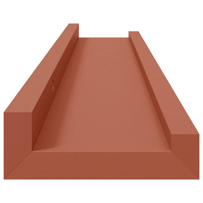 Wall Shelf with Shelf 4 pcs Red 60 x 9 x 3 cm Engineered Wood