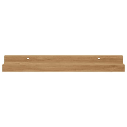 Wall Shelf with Shelf 2 pcs Brown 40 x 9 x 3 cm Engineered Wood