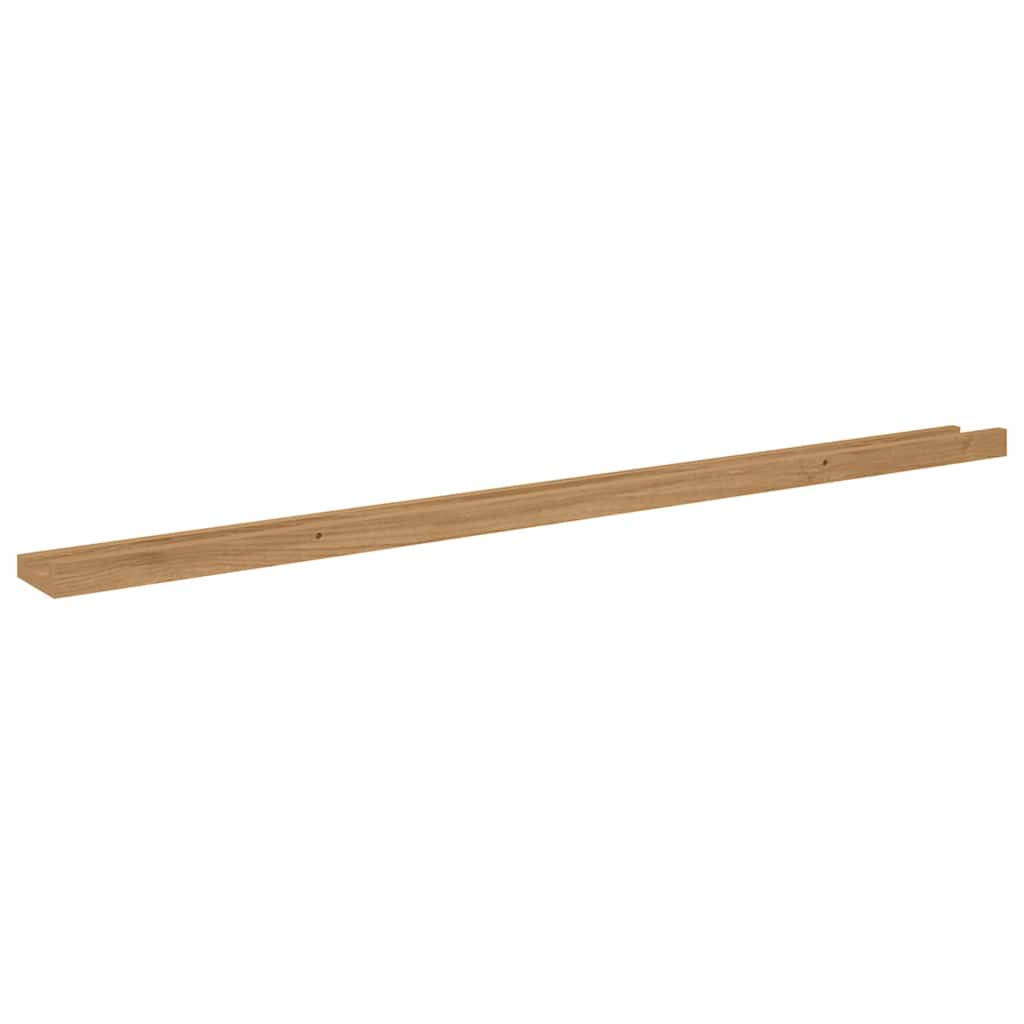 Wall Shelf Wall-Mounted 2 pcs Brown 115 x 9 x 3 cm
