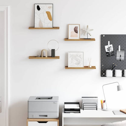 Wall Shelf Wall-Mounted 4 pcs Brown 40 x 9 x 3 cm
