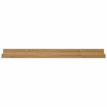Wall Shelf with Shelf 4 pcs Brown 60 x 9 x 3 cm Engineered Wood