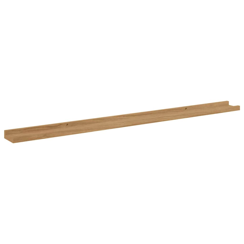 Wall Shelf Wall-Mounted 4 pcs Brown 115 x 9 x 3 cm