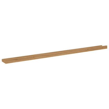 Wall Shelf Wall-Mounted 4 pcs Brown 115 x 9 x 3 cm