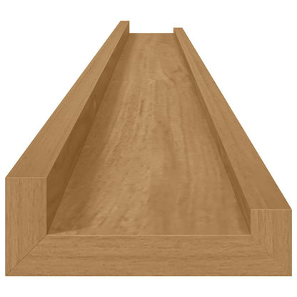 Wall Shelf Wall-Mounted 4 pcs Brown 115 x 9 x 3 cm
