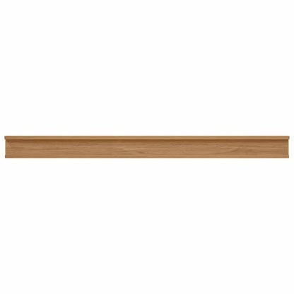 Wall Shelf Wall-Mounted 4 pcs Brown 115 x 9 x 3 cm