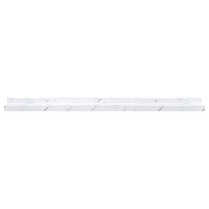 Wall Shelf 4 pcs White Marble 80 x 9 x 3 cm Engineered Wood