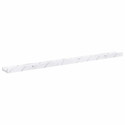 Wall Shelf 4 pcs White Marble 100 x 9 x 3 cm Engineered Wood