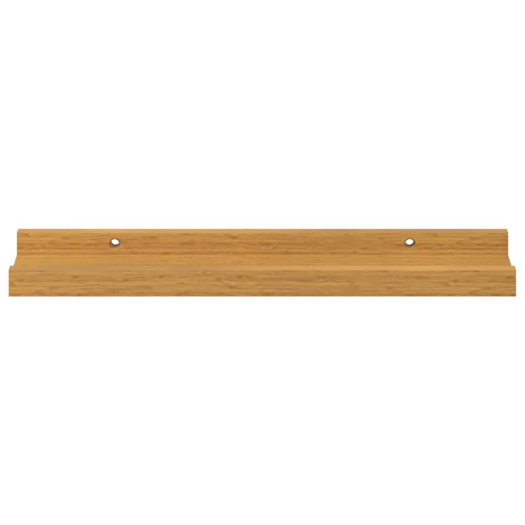 Wall Shelf with Shelf 2 pcs Beige 40 x 9 x 3 cm Engineered Wood