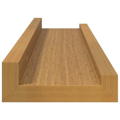 Wall Shelf with Shelf 2 pcs Beige 40 x 9 x 3 cm Engineered Wood
