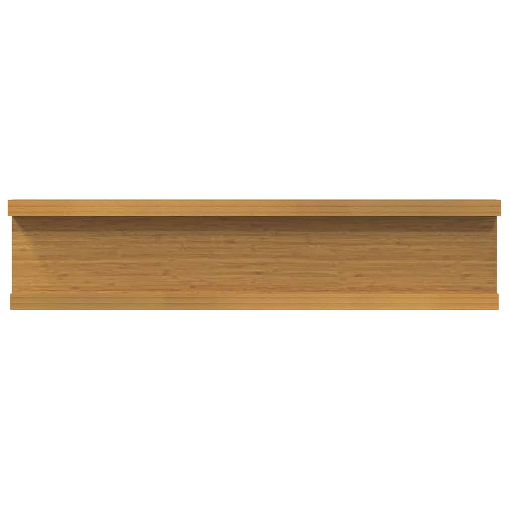 Wall Shelf with Shelf 2 pcs Beige 40 x 9 x 3 cm Engineered Wood