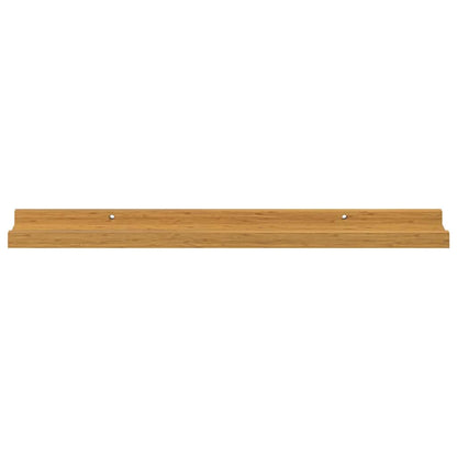 Wall Shelf with Shelf 2 pcs Beige 60 x 9 x 3 cm Engineered Wood