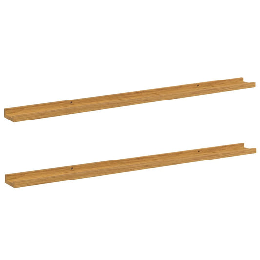 Wall Shelf 2 pcs Beige 115 x 9 x 3 cm Engineered Wood