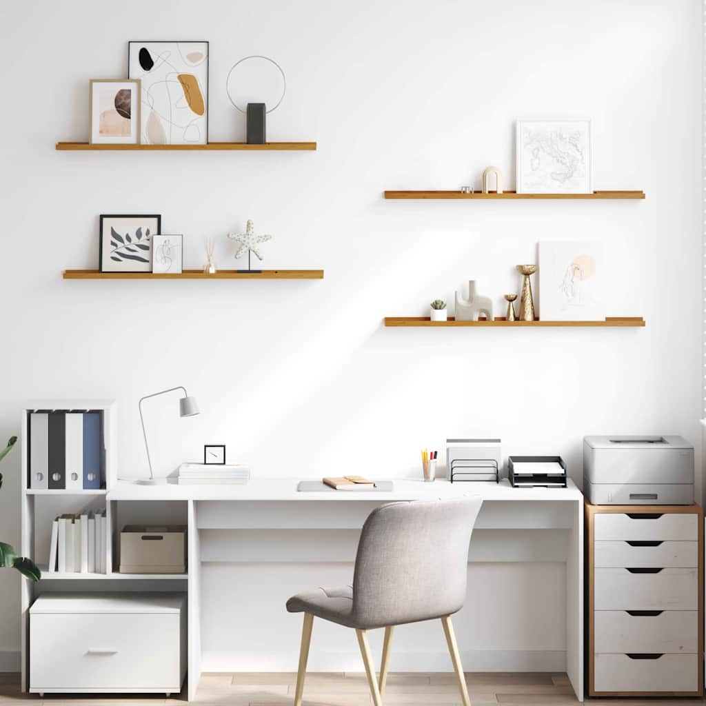 Wall Shelf 4 pcs Beige 100 x 9 x 3 cm Engineered Wood