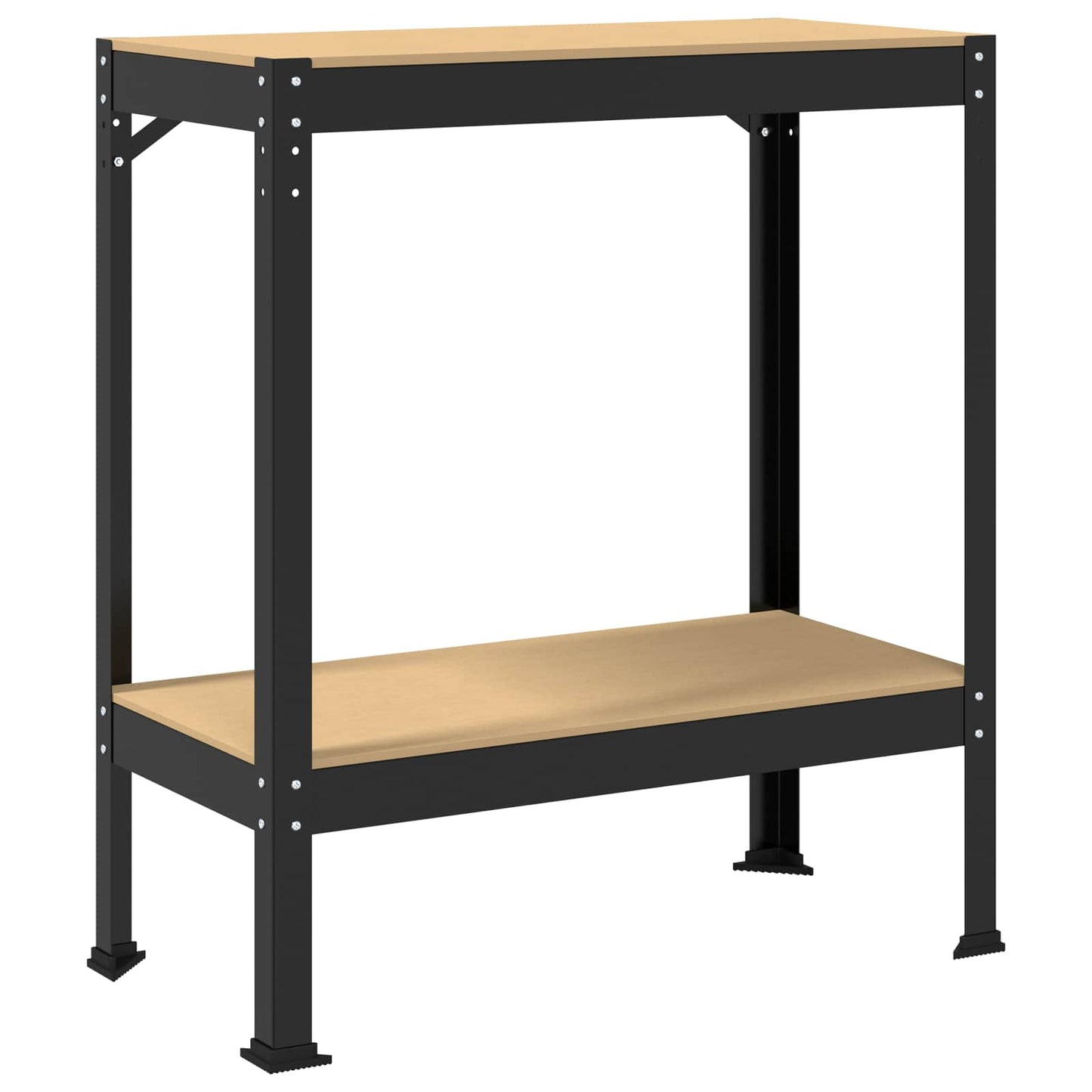 Workbench Black 81 x 41 x 91 cm Engineered Wood and Metal