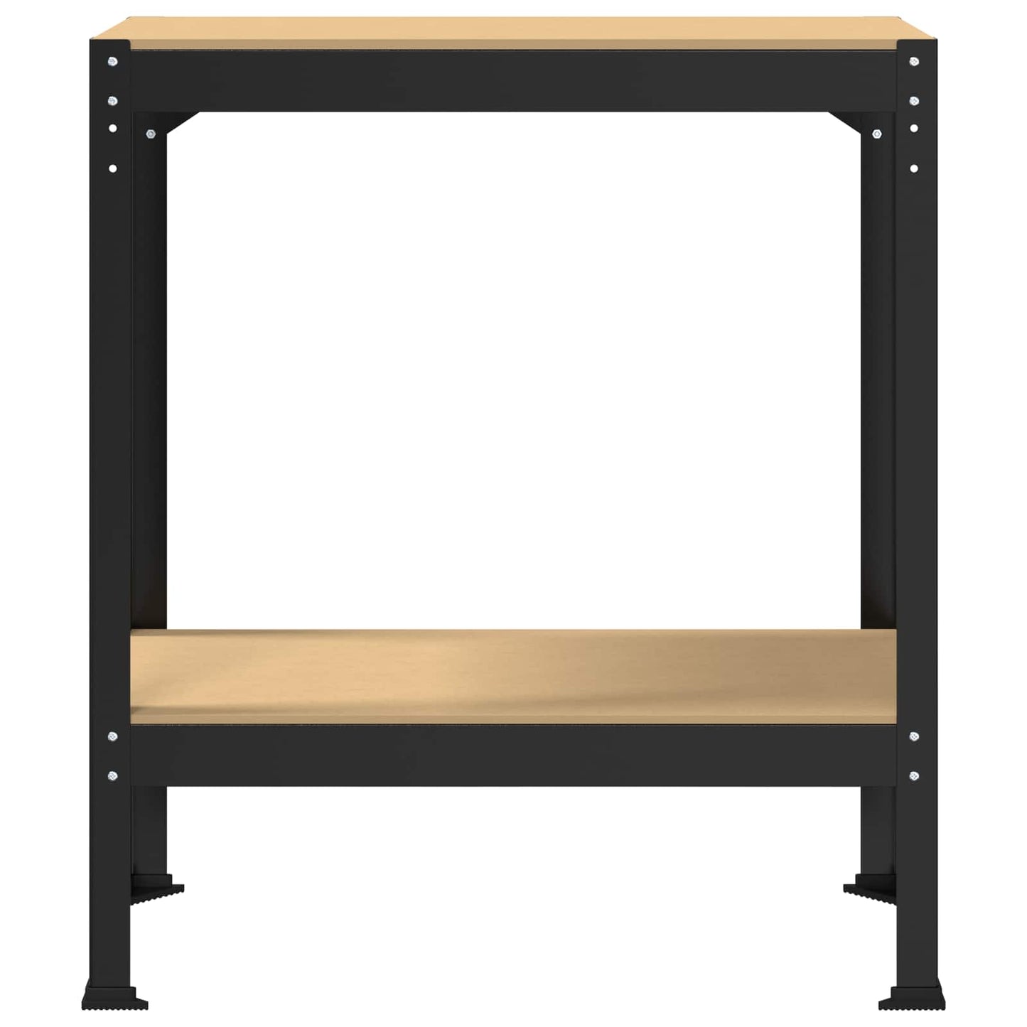 Workbench Black 81 x 41 x 91 cm Engineered Wood and Metal