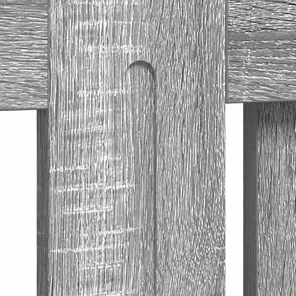 Radiator Cover Grey Sonoma 172 x 19 x 81.5 cm Engineered Wood