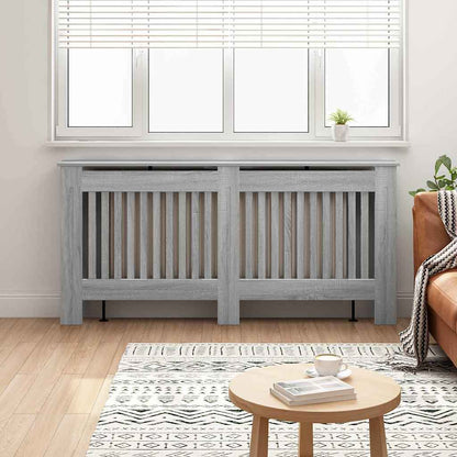 Radiator Cover Grey Sonoma 172 x 19 x 81.5 cm Engineered Wood