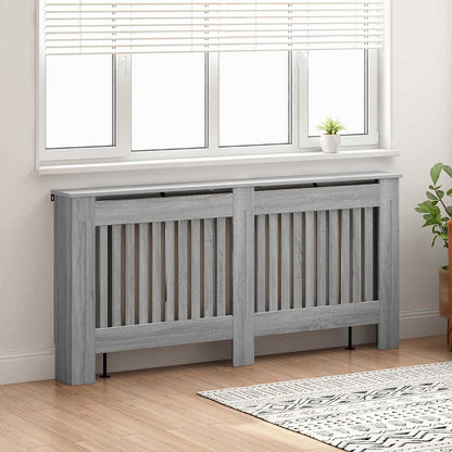 Radiator Cover Grey Sonoma 172 x 19 x 81.5 cm Engineered Wood