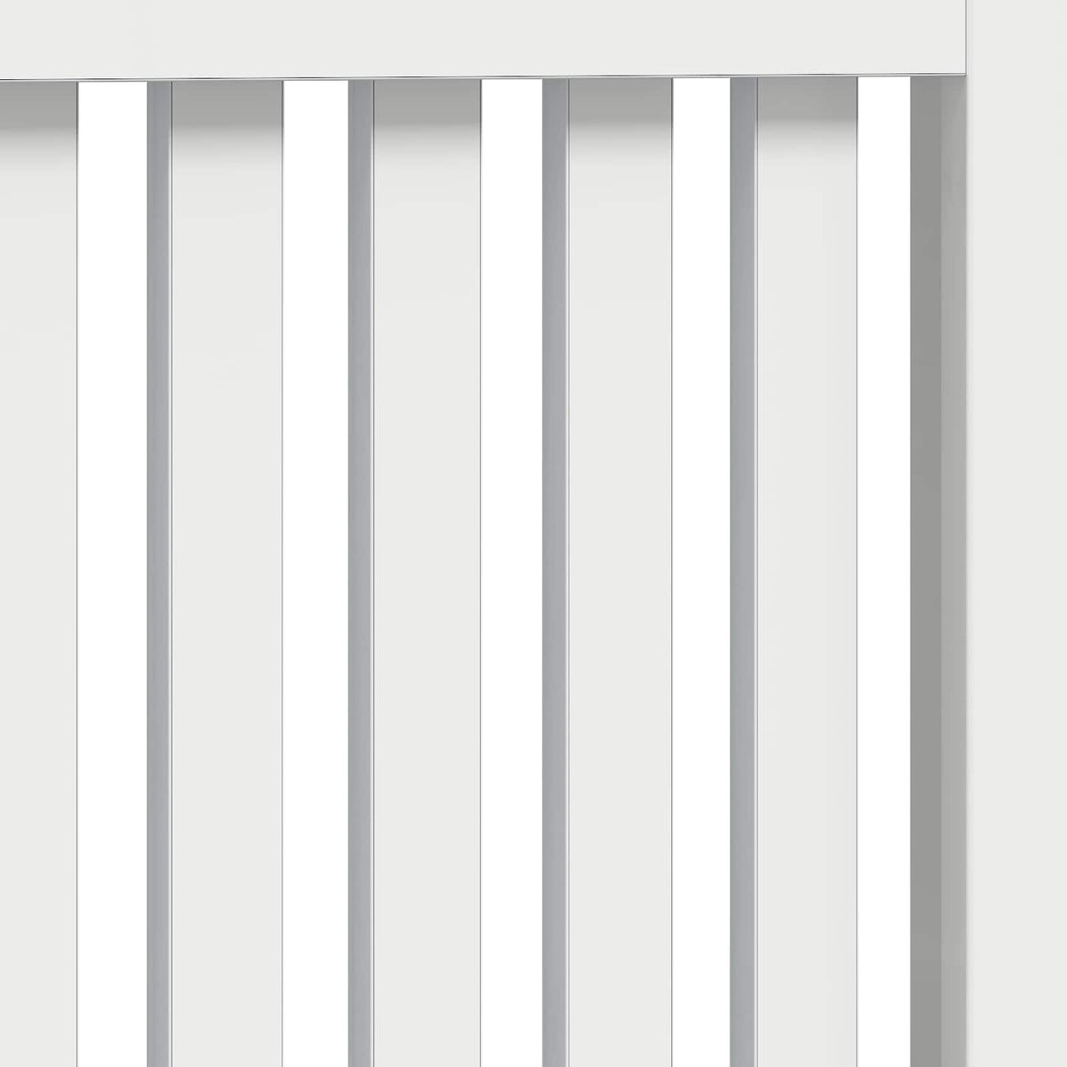 Radiator Cover High Gloss White 172 x 19 x 81.5 cm