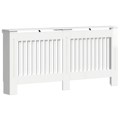 Radiator Cover High Gloss White 172 x 19 x 81.5 cm