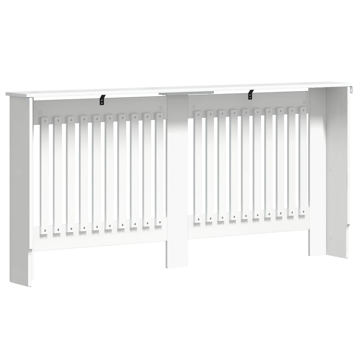 Radiator Cover High Gloss White 172 x 19 x 81.5 cm
