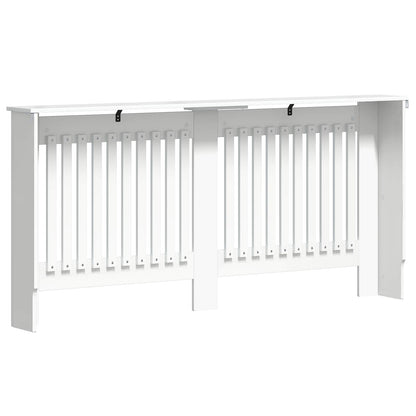 Radiator Cover High Gloss White 172 x 19 x 81.5 cm