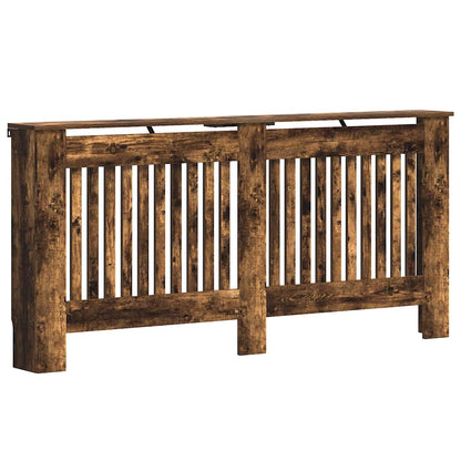 Radiator Cover Smoked Oak 172 x 19 x 81.5 cm Engineered Wood