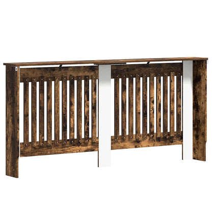 Radiator Cover Smoked Oak 172 x 19 x 81.5 cm Engineered Wood