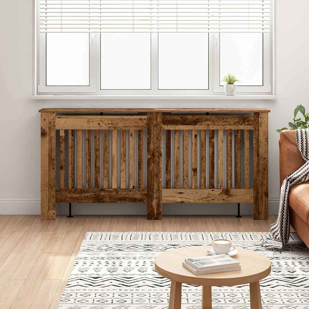 Radiator Cover Old Wood 172 x 19 x 81.5 cm Engineered Wood
